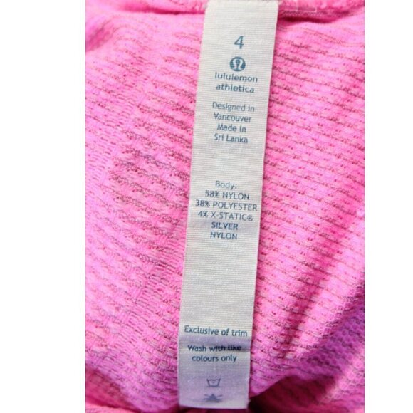 Lululemon Run Swiftly Short Sleeve Pink 4 MINT - Picture 6 of 7